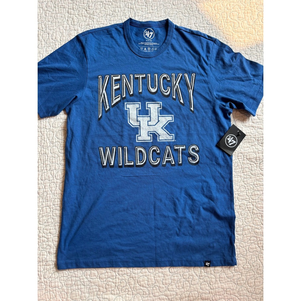 47 Brand Kentucky Wildcats Mens Size Small Blue Graphic T-Shirt